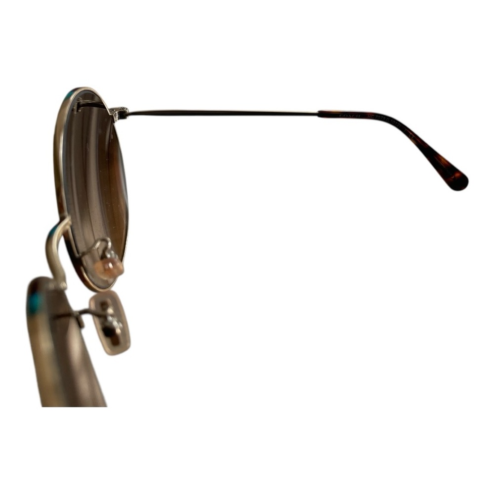 Coach Round Gradient Sunglasses with Case - Picture 6 of 8